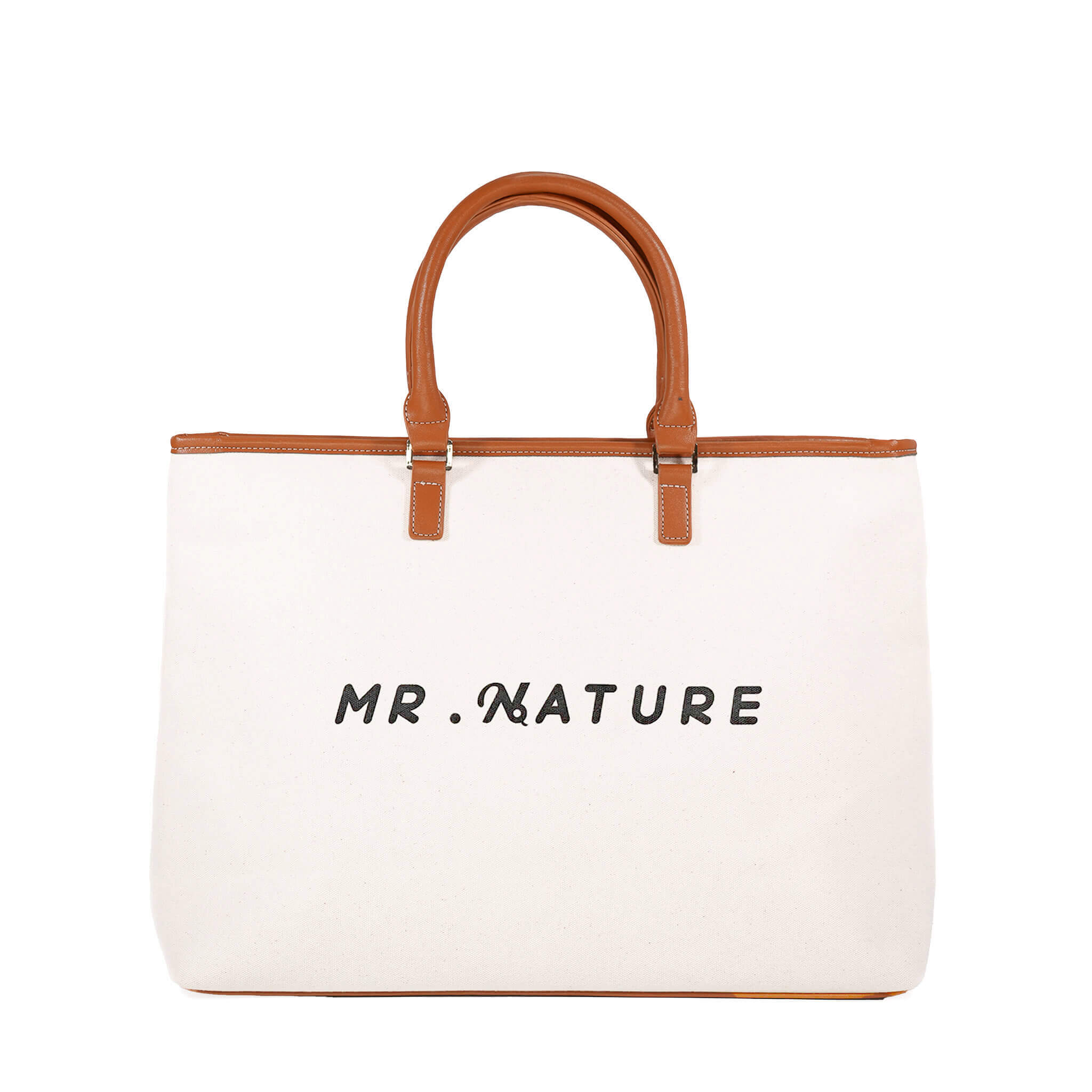 Mr.Nature 經典皮革手提托特包