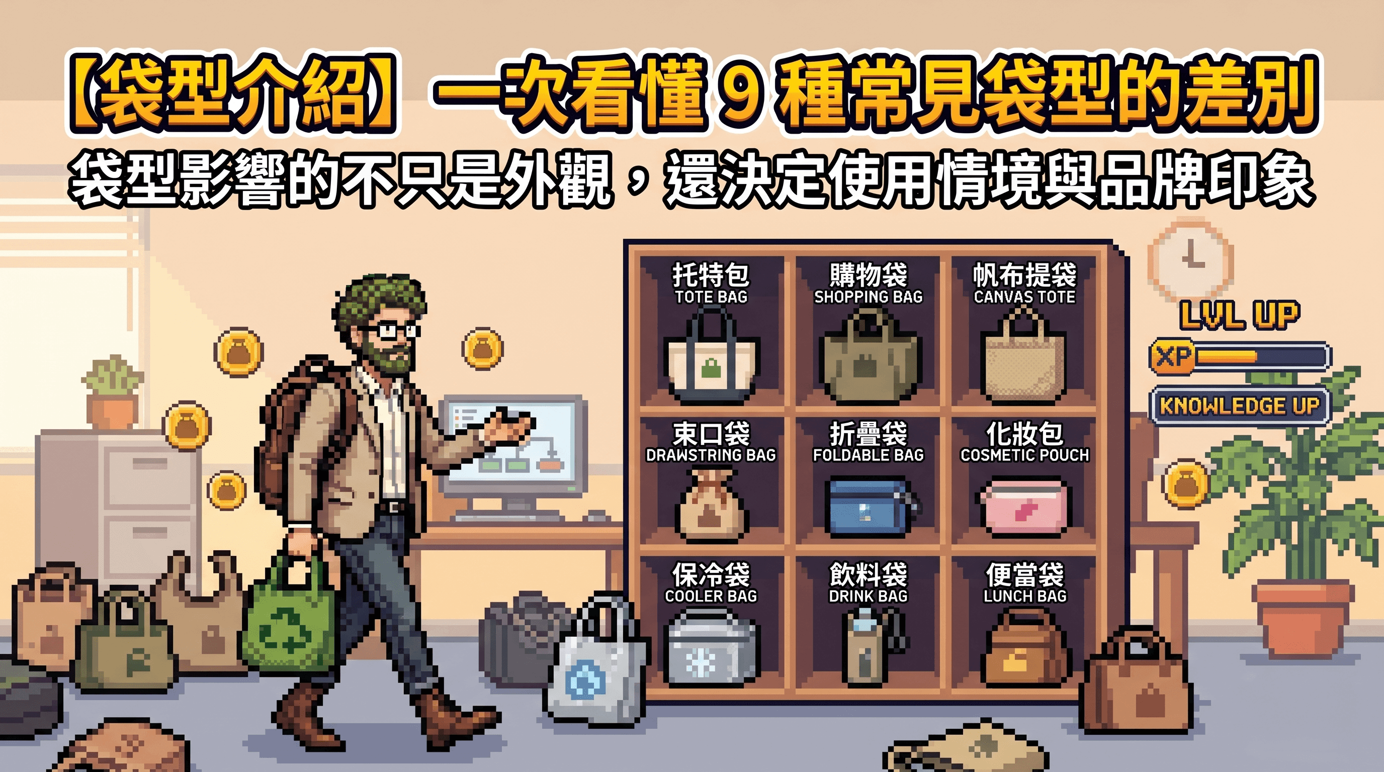【提袋長得都一樣？錯！】一次看懂 9 種常見袋型的差別